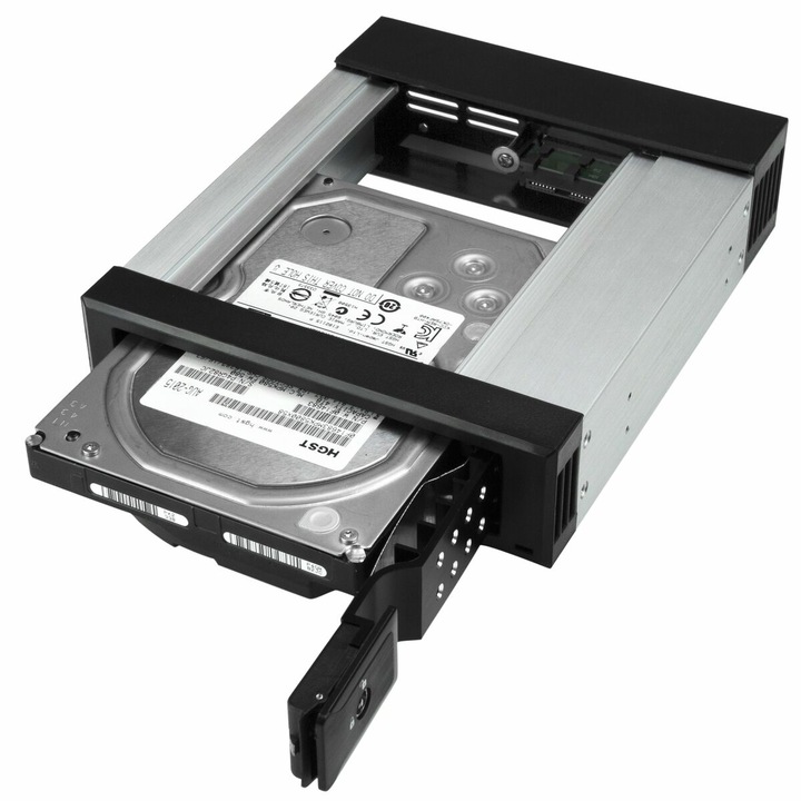 Carcasa Hard-disk, Startech, compatibil 2.5"-3.5", negru/argintiu