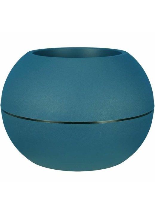 Vaza decorativa RIVIERA, plastic, albastru, O50cm