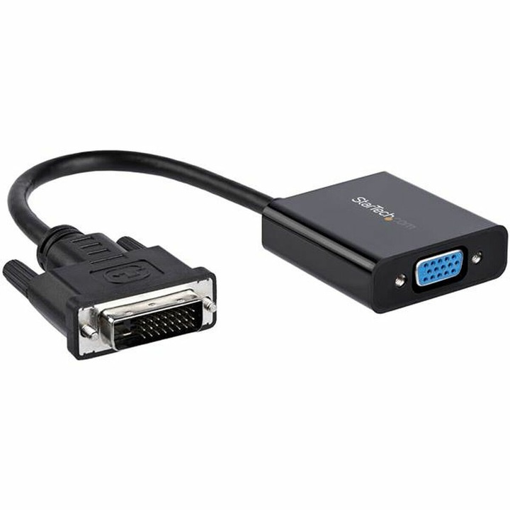 Adaptor DVI-D la VGA Startech, 0.19m, Negru
