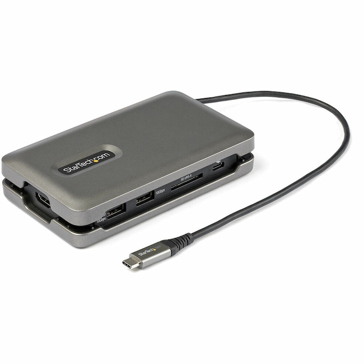 Докинг станция, Startech, HDMI, USB C 3.1, 1000 Mbit, черна