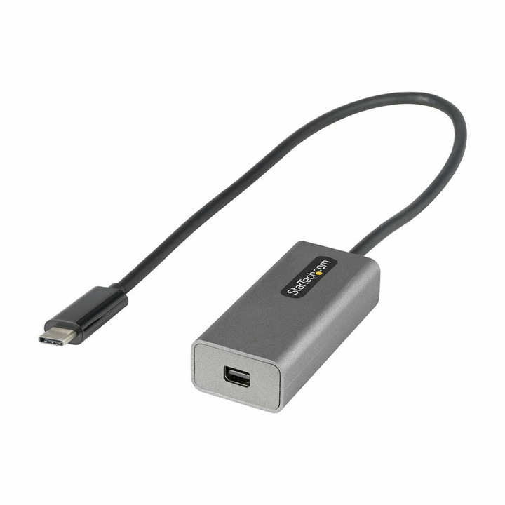 Adaptor USB C la DisplayPort, Startech, negru/gri, 0,3m