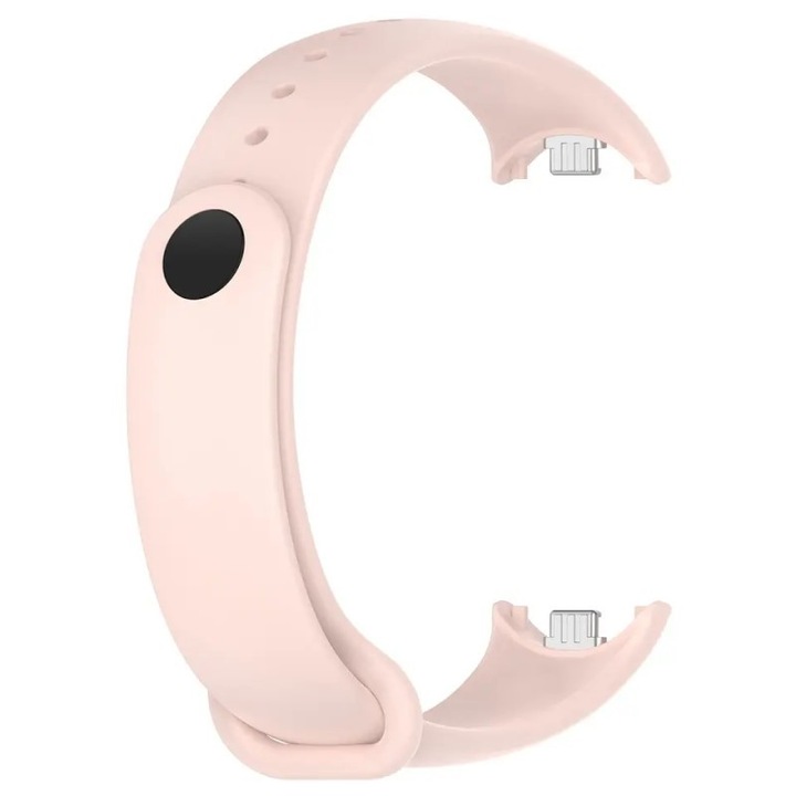 Xiaomi Mi Band 8/9/10 kompatibilis szíj, legjobb kiegészítők, szilikon, világos rózsaszín