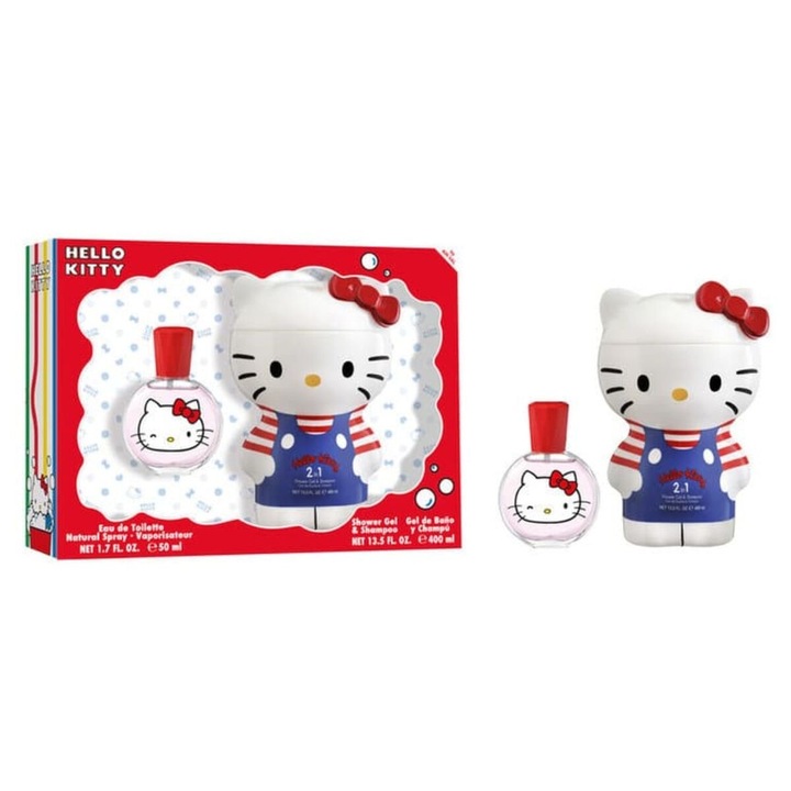 Комплект душ гел и одеколон Hello Kitty 2 в 1, 400 ml/50 ml