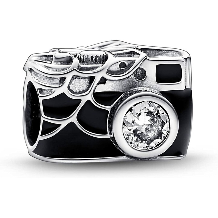 Charm Dama Pandora SPIDER-MAN CAMERA SELFIE Argint Sterling 925, Margele pentru Bratari, Bijuterii Fine pentru Femei
