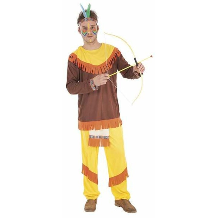 Costum carnaval BigBuy Carnival, Indian, M/L, set 3 piese
