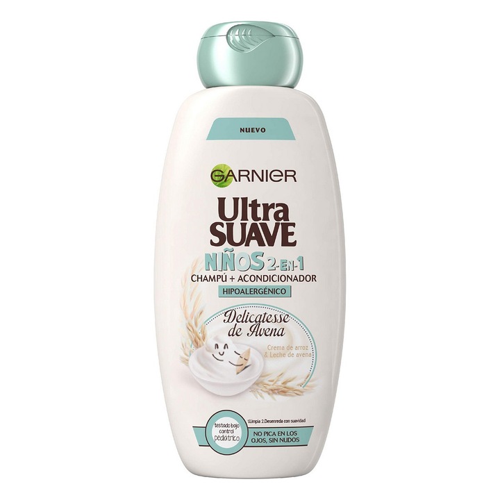 Sampon si balsam de par pentru copii cu fulgi de ovaz Garnier ULTRA SUAVE 400 ml