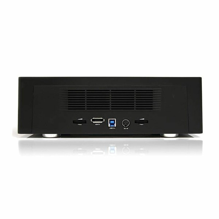 Rack Hard-disk Startech SATDOCK4U3RE, USB 3.0/eSATA, 4 bays 2.5/3.5", negru