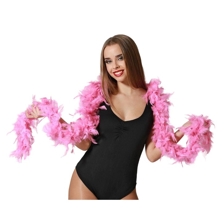 Accesoriu Carnaval BigBuy, Boa Roz, Anii '20, pentru Petreceri