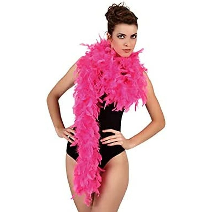 Accesoriu Carnaval BigBuy, Boa, Fucsia, Anii '20