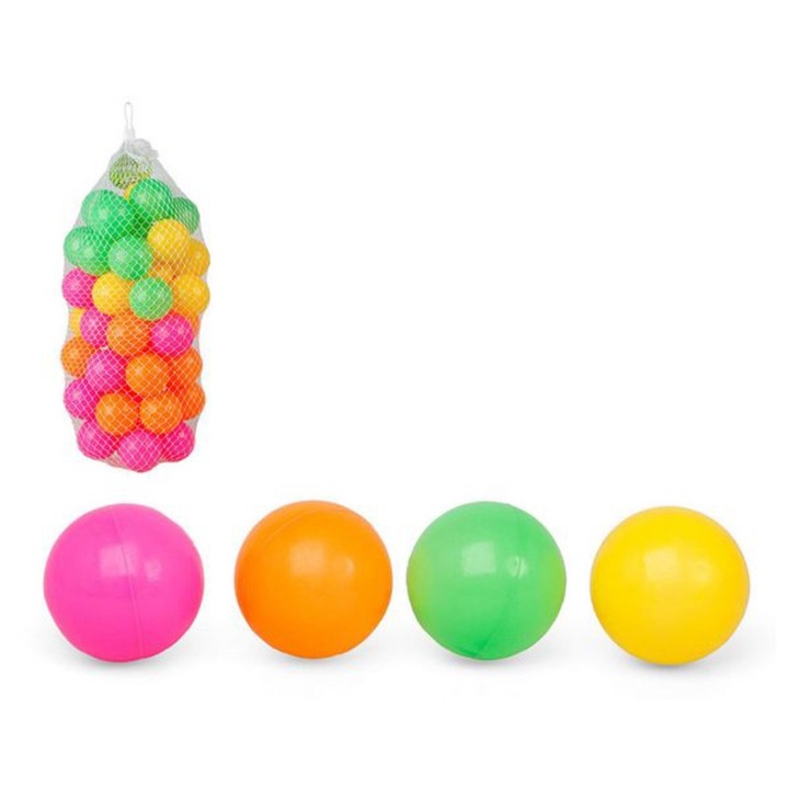 40 színes golyós készlet gyerekeknek, BigBuy, játszóterek