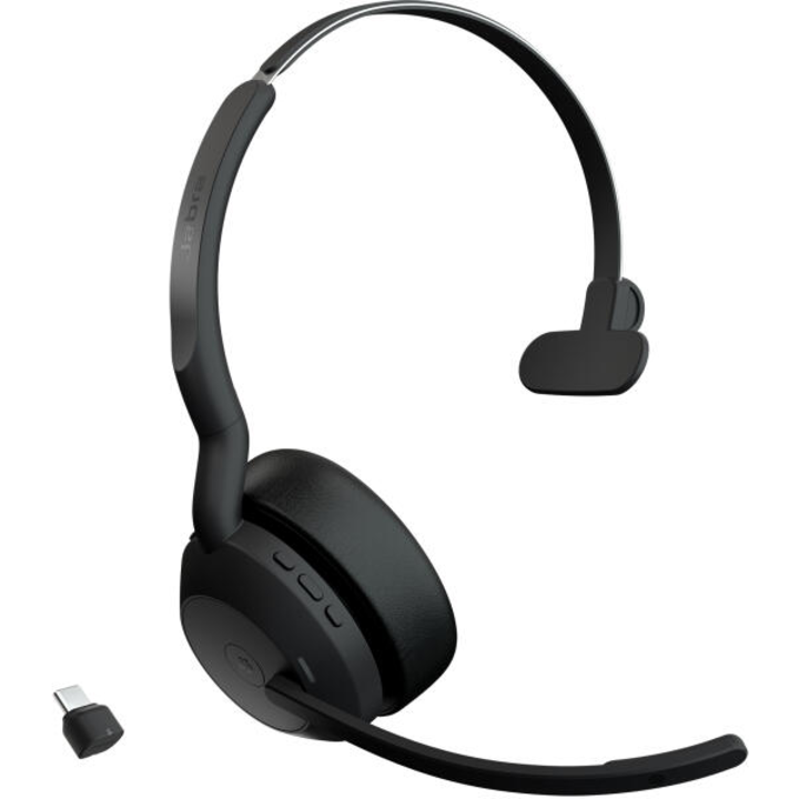 JABRA EVOLVE2 55 PC слушалки, черни, с микрофон