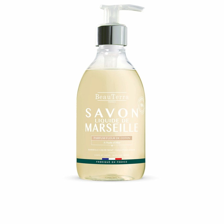 Beauterra Savon de Marseille folyékony szappan, pamut, 300ml