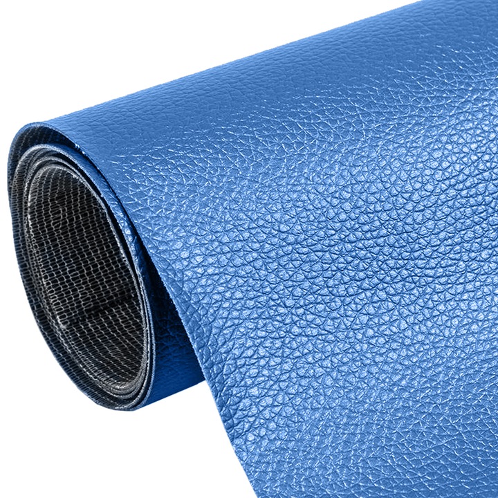 Rola petic autoadeziv, Heckermann, Piele ecologica, 0.5 mm, 50 x 137 cm, Albastru