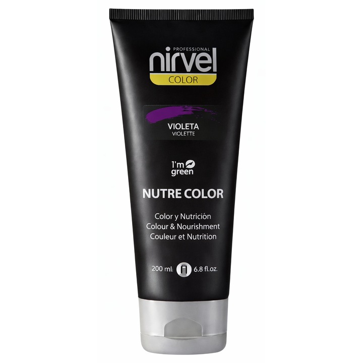 Nutre Color Masca de Par Coloranta VIOLET 200ML – Reimprospatare Culoare, Tonuri Fanteziste si Hidratare