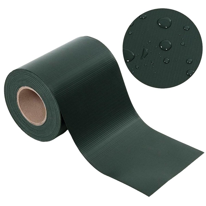 Banda de Gard PVC - 19 cm x 35 m - Verde - 450g/m²