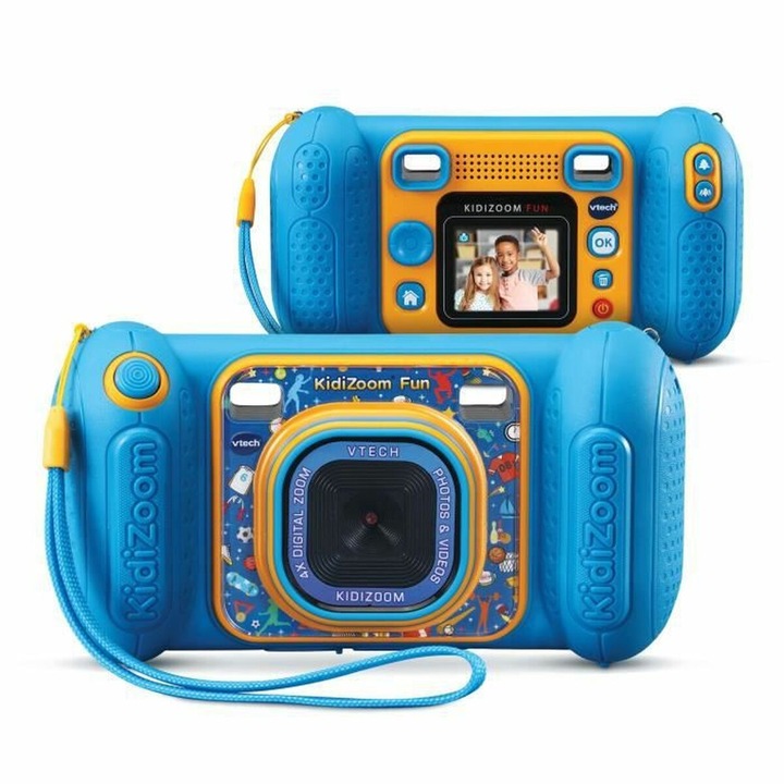 Camera Foto Digitala pentru Copii Vtech Kidizoom Fun, 4x Zoom, 1080px, Albastru, 5.1cm