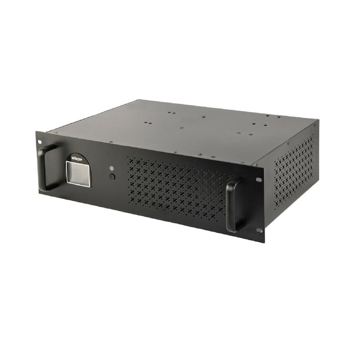 Неуправляем UPS Gembird UPS-RACK-2000, 1200W, черен, 480 мм, метал