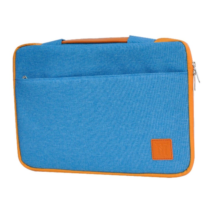 Laptop tok, Maillon Technologique, kék/narancs, 15,6" poliészter