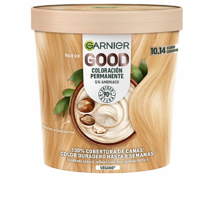 Vopsea de par Garnier Good, nuanta 10.14, blond deschis