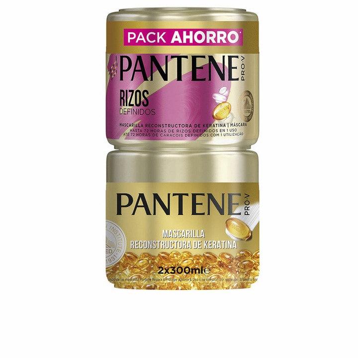 Set 2 x Masca de Par Pantene, pentru Par Cret, 2 x 300ml