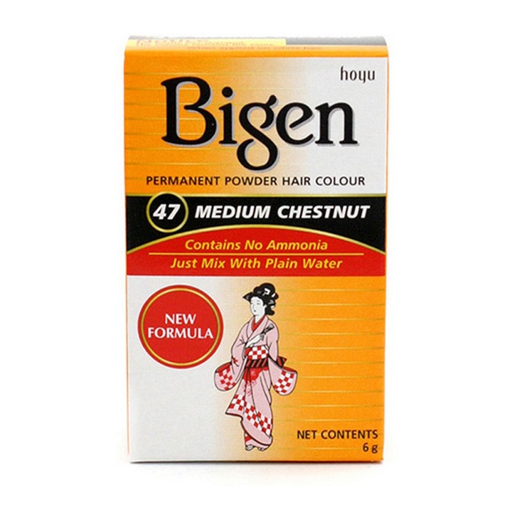 Vopsea de par Bigen 47, castaniu mediu, 6g