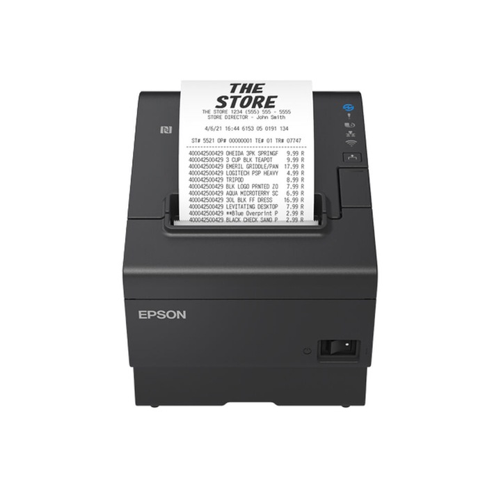 Термичен принтер EPSON TM-T88VII, Ethernet LAN, 180x180 dpi, черен