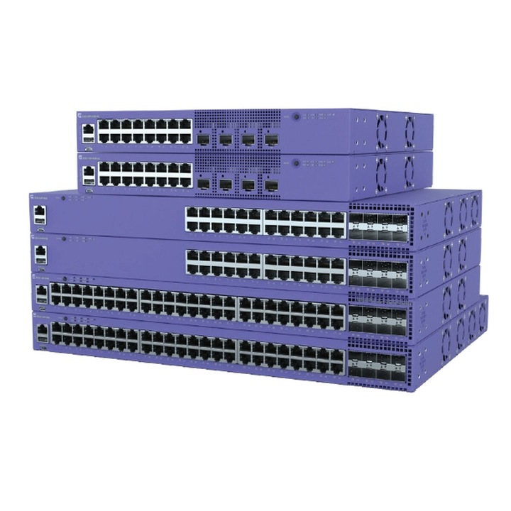 Switch Extreme Networks 5320-48P-8XE, 48 port RJ45, USB 2.0, Rackable, fekete
