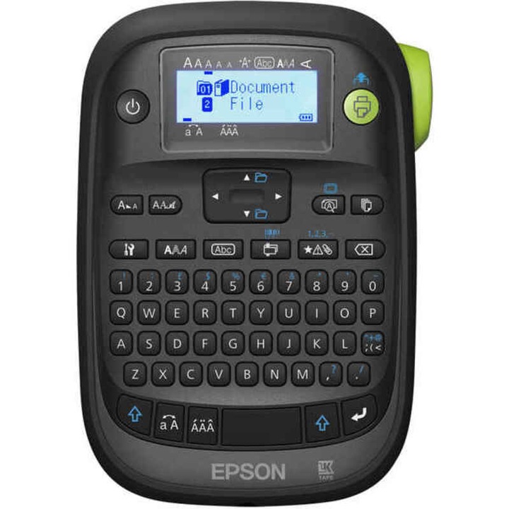Hőnyomtató, EPSON, LabelWorks LW-K400VP, LCD, megvilágítás, 180 DPI, fekete