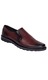 Pantofi barbati casual din piele naturala Bordeaux, cu elastic GKR106VIS Marimea 44