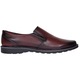 Pantofi barbati casual din piele naturala Bordeaux, cu elastic GKR106VIS Marimea 44