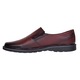 Pantofi barbati casual din piele naturala Bordeaux, cu elastic GKR106VIS Marimea 44