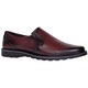 Pantofi barbati casual din piele naturala Bordeaux, cu elastic GKR106VIS Marimea 44