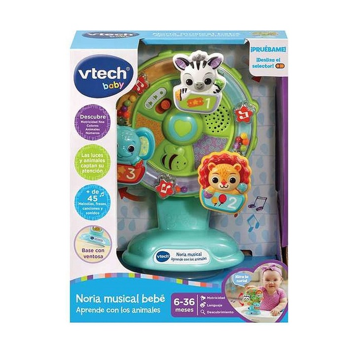 Interaktív játék Vtech Aprende con los állatok, 2 elem, többszínű