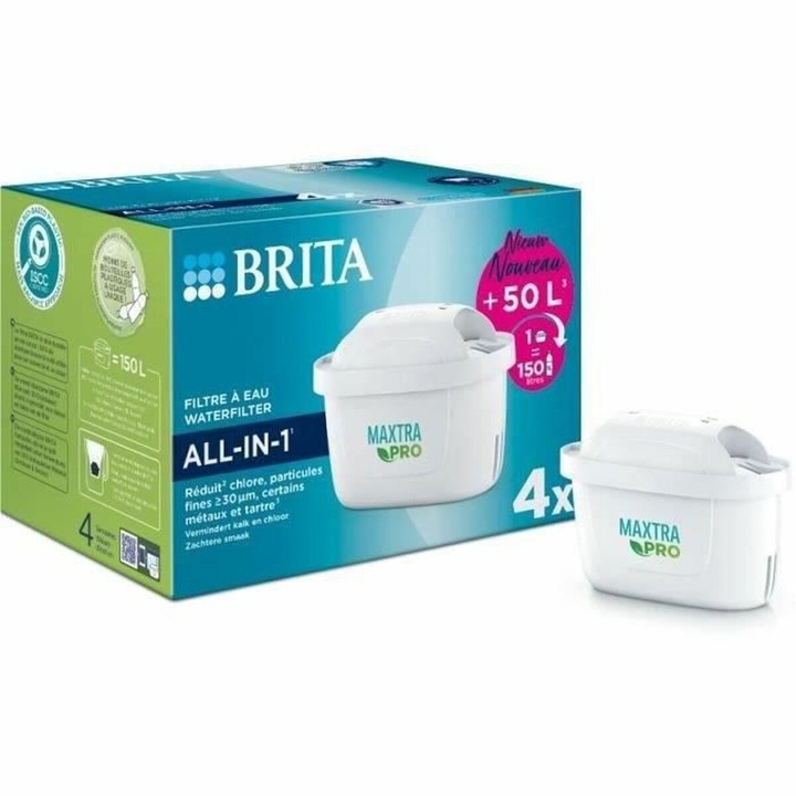 Set 4 filtre pentru cana Ffltranta, Brita, Maxtra Pro All-in-1, 50 L