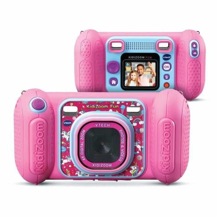Детски цифров фотоапарат, Vtech, 2MP, USB, Розов