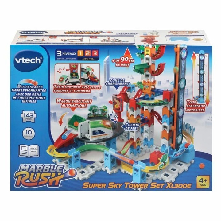 Vtech Marble Rush Launch Track, interaktív játék, barna