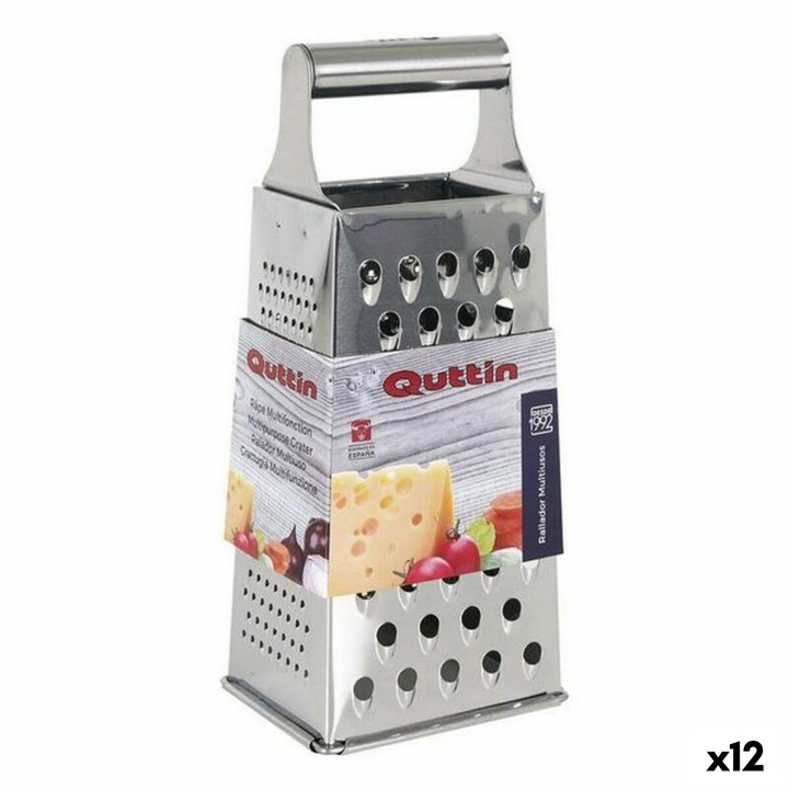 12 db-os Quittin borotva készlet, többfunkciós, rozsdamentes acél, ezüst