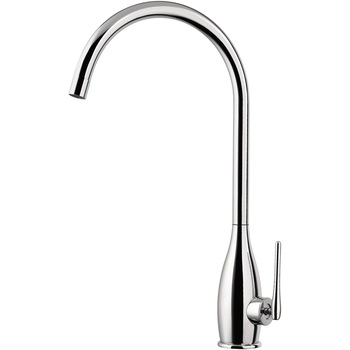 Baterie bucatarie Alveus Pixy, pipa inalta rotativa, cartus ceramic, Crom