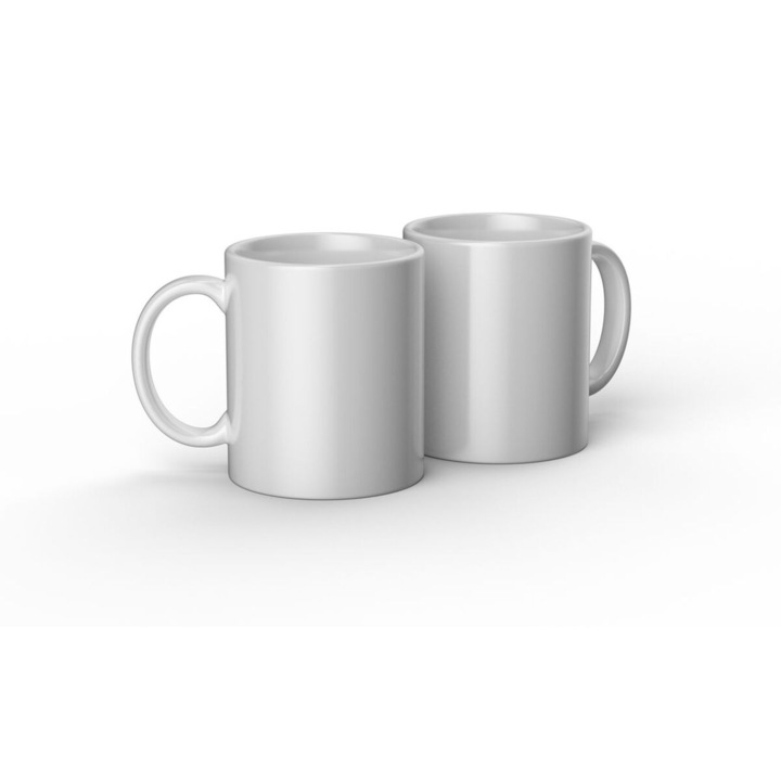 Set 2 Cani Personalizabile Cricut pentru Plotter de Taiere, 12 Oz, Alb