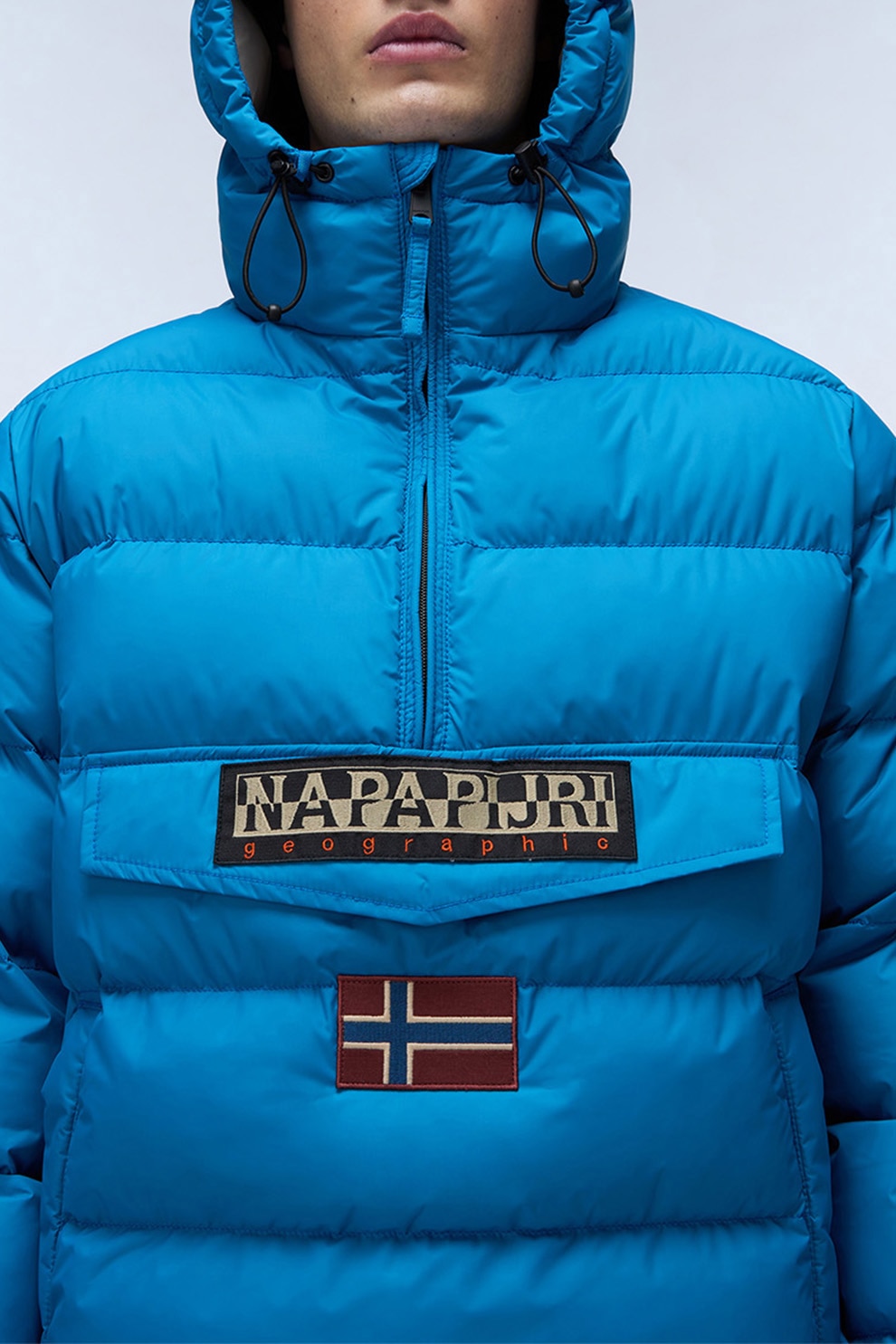 Napapijri, Geaca matlasata fara inchidere cu logo Rainforest