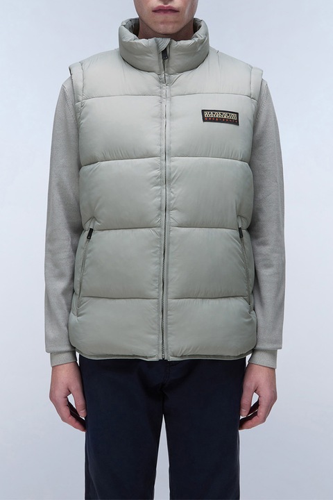 Napapijri, Suomi bélelt mellény logóval, Szürke, 2XL