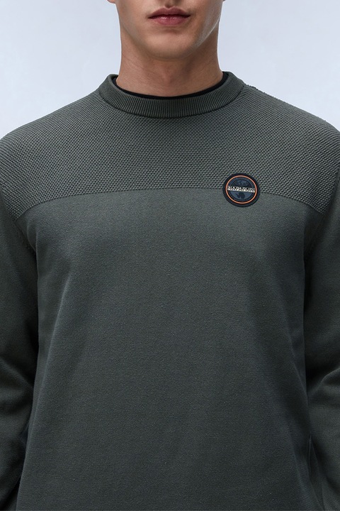 Napapijri, Pulover cu decolteu rotund Derri C, Verde