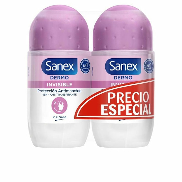 2 db Sanex Invisible Roll-On Dezodor készlet, 50ml