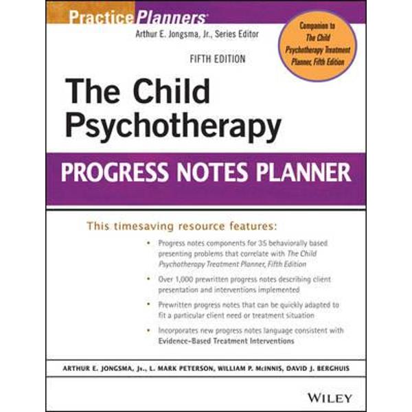 Child Psychotherapy Progress Notes Planner