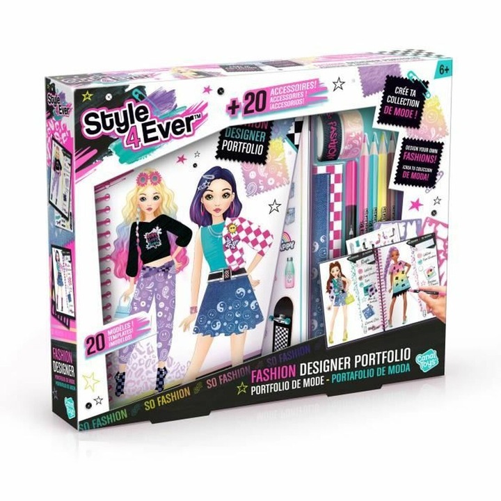 Set de artizanat Style For Ever Fashion Designer, Canal Toys, Multicolor, +6 ani