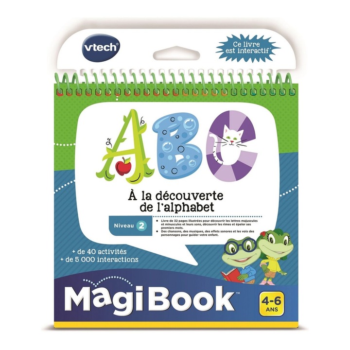 Интерактивна книжка Vtech Magibook ABC, Discovery of the Alphabet, интерактивна детска играчка