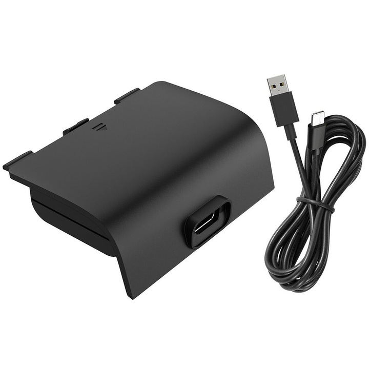 Baterie reincarcabila pentru controller, Blackfire, Compatibil cu XBSX, USB-C, Negru