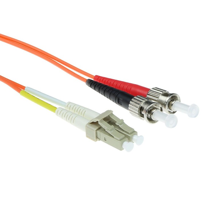 Cablu de date, ACT, Fibra optica, 2 conectori LC/SR, 2 m, Multicolor