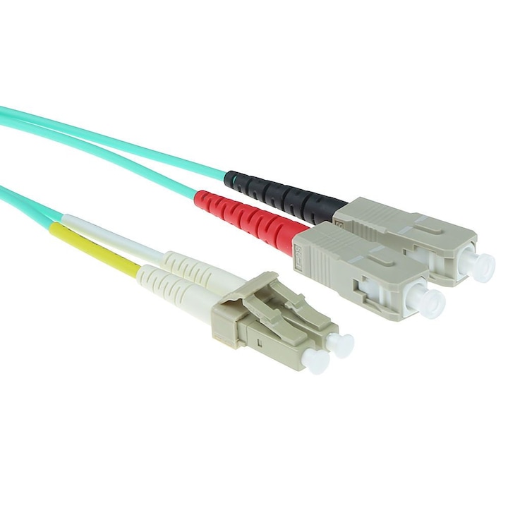 Cabluri fibra optica ACT, duplex 50/125, 17 m, multicolor