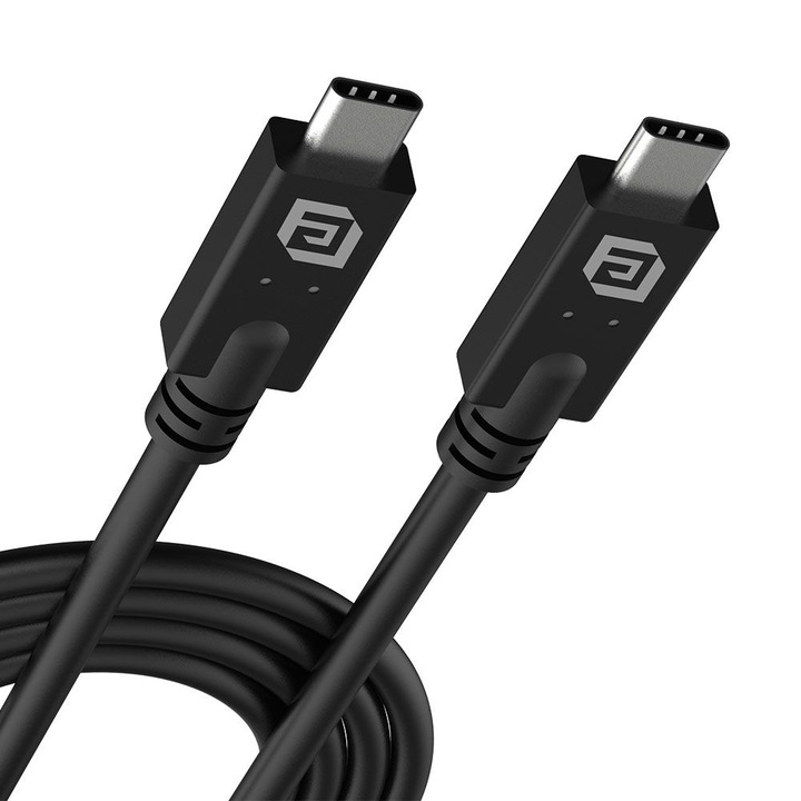Cablu USB Type-C Akasa, 40Gbps, Ultra HD 8K, 1m, negru